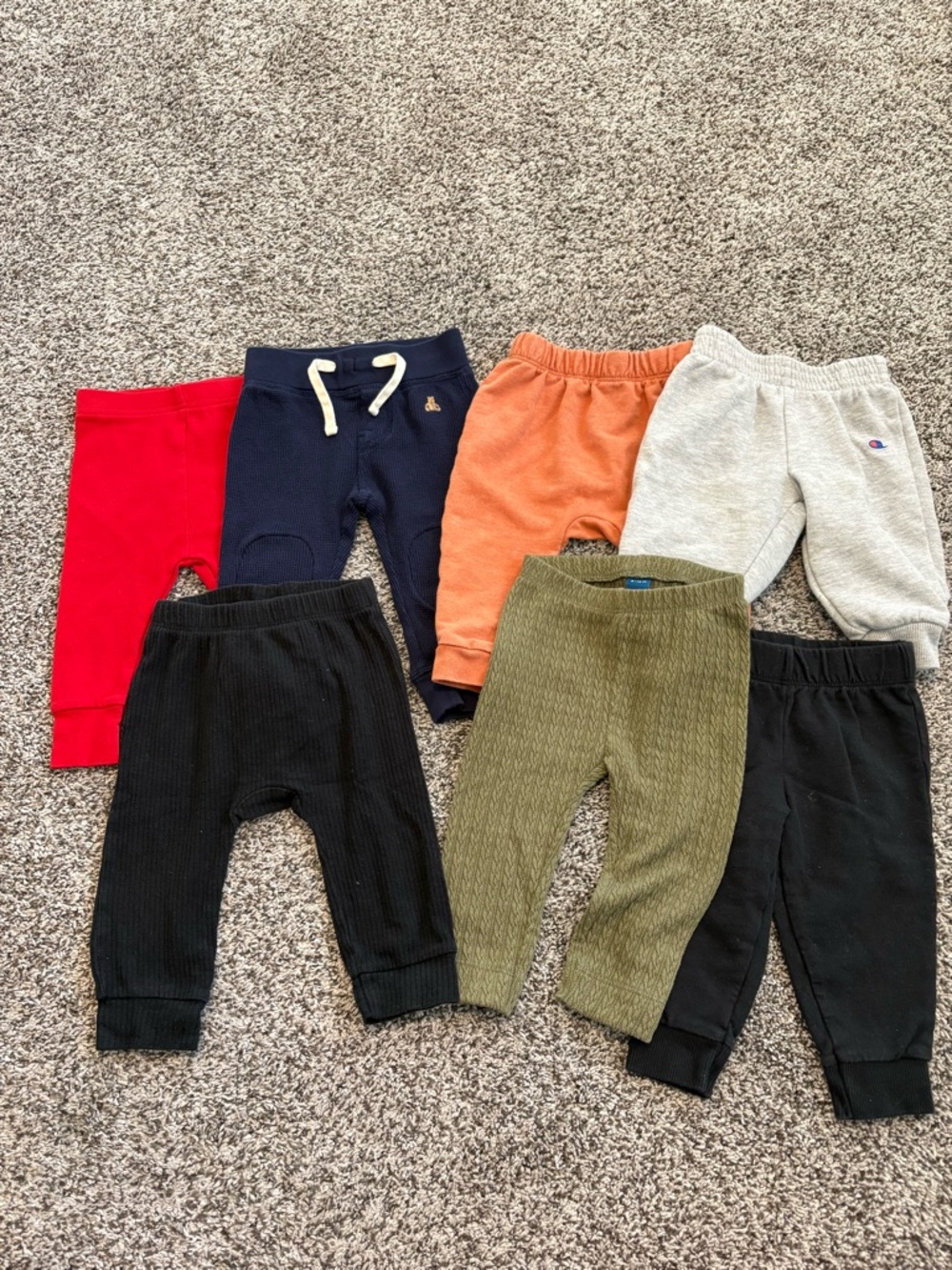 Champion Kids Joggers Pack - Navy, Red, Orange, Gray, Black, Olive